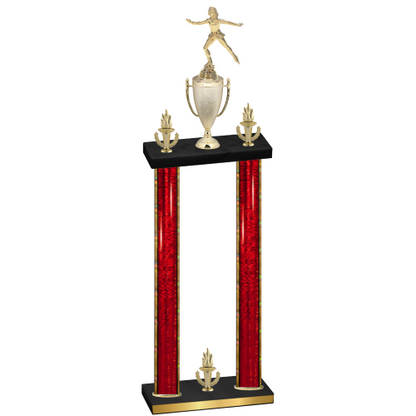 Double Red Glacier Victory Skater Trophy