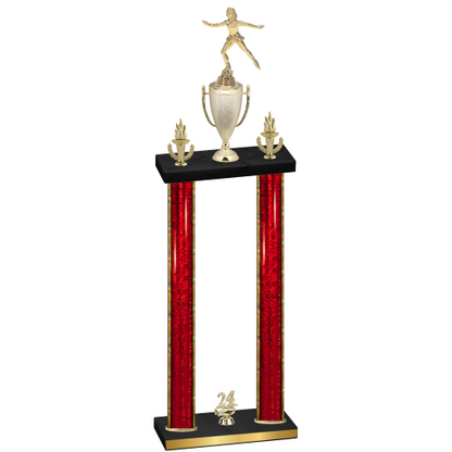 Double Red Glacier Year Skater Trophy