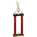 Double Red Glacier Year Basketball Trophy