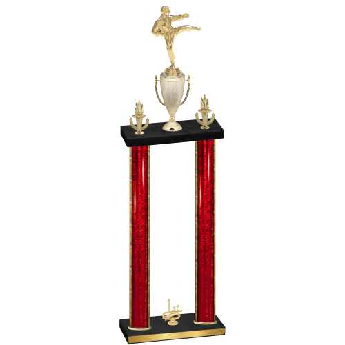 Double Red Glacier First Place Karate Trophy