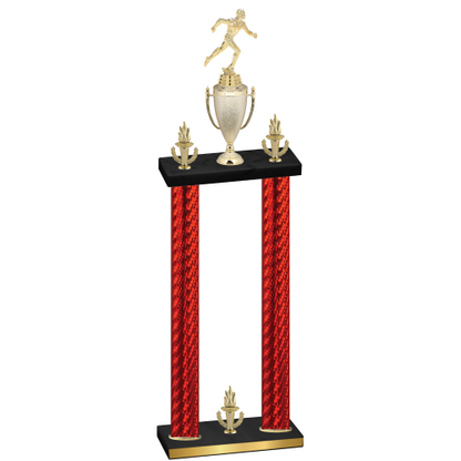 Double Red Carbon Fiber Victory Running Trophy