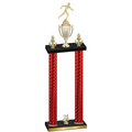 Double Red Carbon Fiber Year Running Trophy