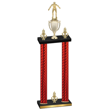 Double Red Carbon Fiber Victory Wrestling Trophy