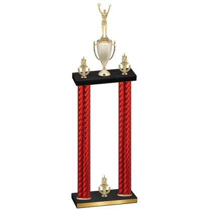 Double Red Carbon Fiber Victory Victory Trophy