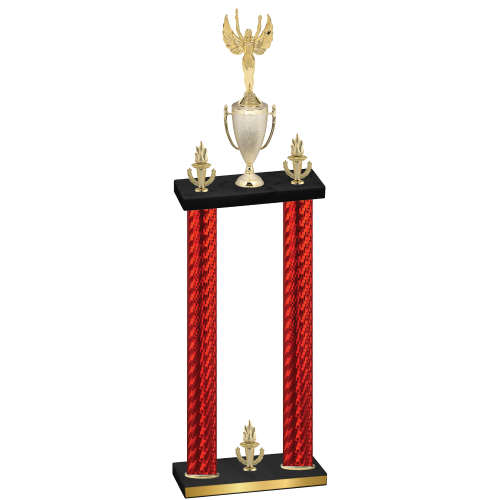 Double Red Carbon Fiber Victory Victory Trophy