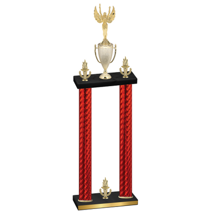 Double Red Carbon Fiber Victory Victory Trophy