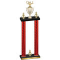 Double Red Carbon Fiber Victory Academics Trophy