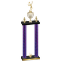 Double Purple Carbon Fiber First Place Tennis Trophy