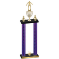 Double Purple Carbon Fiber First Place Wrestling Trophy
