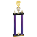 Double Purple Carbon Fiber Second Place Pickleball Trophy