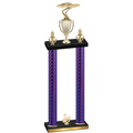 Double Purple Carbon Fiber Third Place Cars Trophy