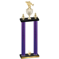 Double Purple Carbon Fiber First Place Fishing Trophy