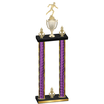 Double Purple Glacier Victory Running Trophy