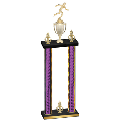 Double Purple Glacier Victory Running Trophy