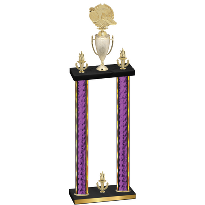 Double Purple Glacier Victory Running Trophy