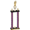 Double Purple Glacier Fourth Place Football Trophy