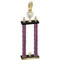 Double Purple Glacier Year Football Trophy