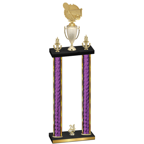 Double Purple Glacier Year Tennis Trophy