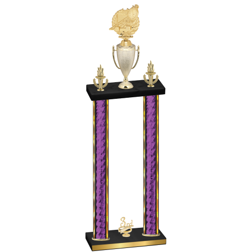 Double Purple Glacier Third Place Swimming Trophy