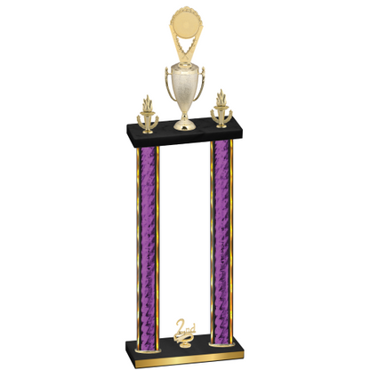 Double Purple Glacier Second Place Insert Trophy