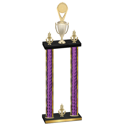 Double Purple Glacier Victory Insert Trophy