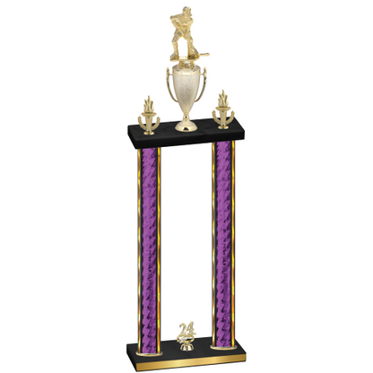 Double Purple Glacier Year Hockey Trophy