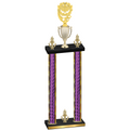 Double Purple Glacier Victory Pickleball Trophy