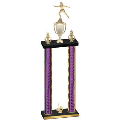 Double Purple Glacier First Place Skater Trophy