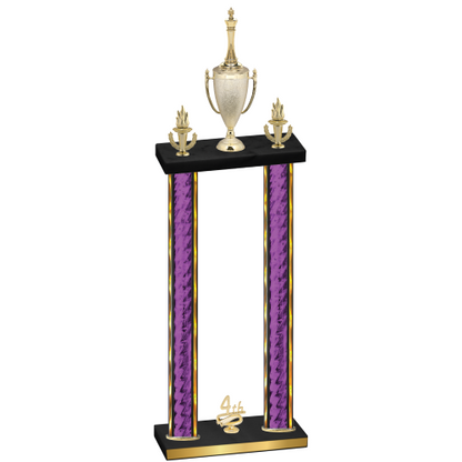 Double Purple Glacier Fourth Place Chess Trophy