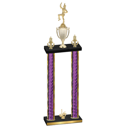 Double Purple Glacier First Place Majorette Trophy