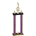Double Purple Glacier Second Place Golf Trophy