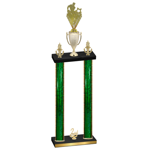 Double Green Glacier Second Place Rugby Trophy