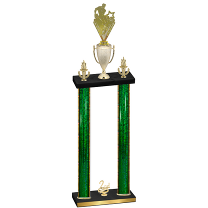 Double Green Glacier Second Place Rugby Trophy