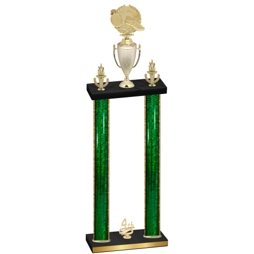 Double Green Glacier Fourth Place Running Trophy