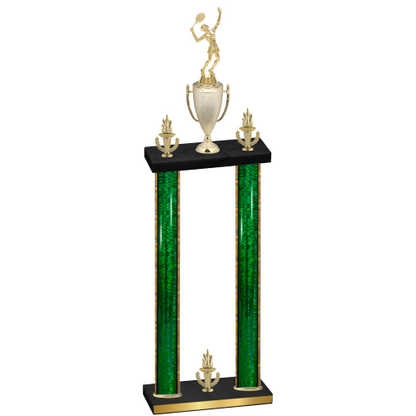Double Green Glacier Victory Tennis Trophy