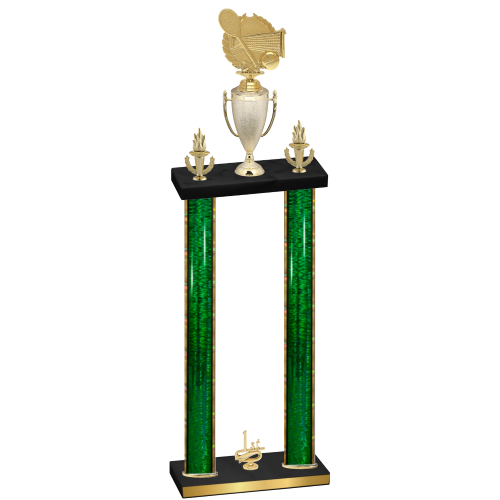 Double Green Glacier First Place Tennis Trophy