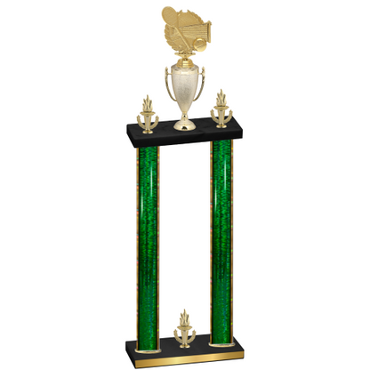 Double Green Glacier Victory Tennis Trophy