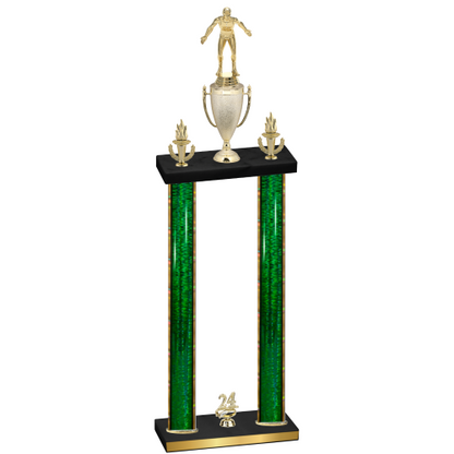 Double Green Glacier Year Wrestling Trophy