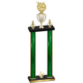 Double Green Glacier Fourth Place Bowling Trophy