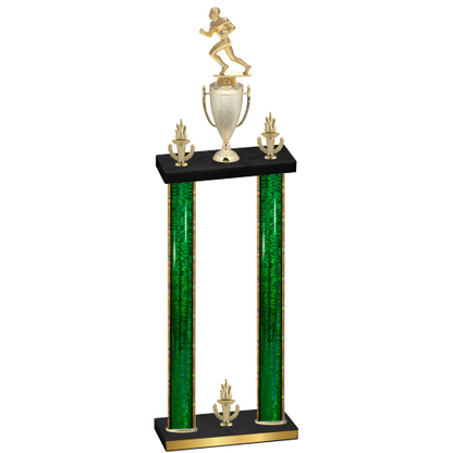 Double Green Glacier Victory Football Trophy
