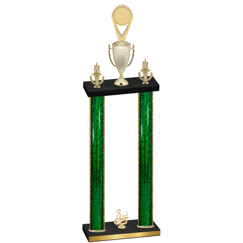 Double Green Glacier Third Place Insert Trophy