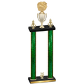 Double Green Glacier Year Cheerleading Trophy