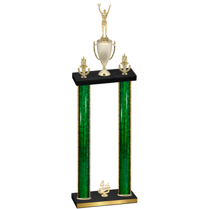 Double Green Glacier Fourth Place Victory Trophy