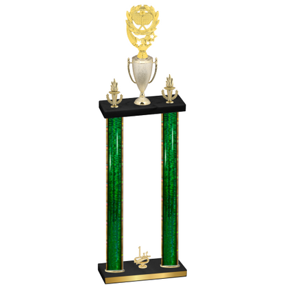 Double Green Glacier First Place Pickleball Trophy