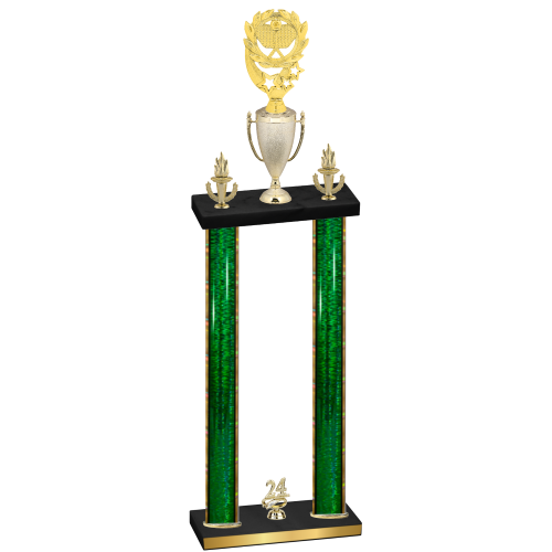 Double Green Glacier Year Pickleball Trophy