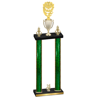 Double Green Glacier Year Pickleball Trophy