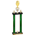 Double Green Glacier Third Place Pickleball Trophy