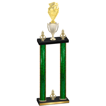Double Green Glacier Victory Pickleball Trophy