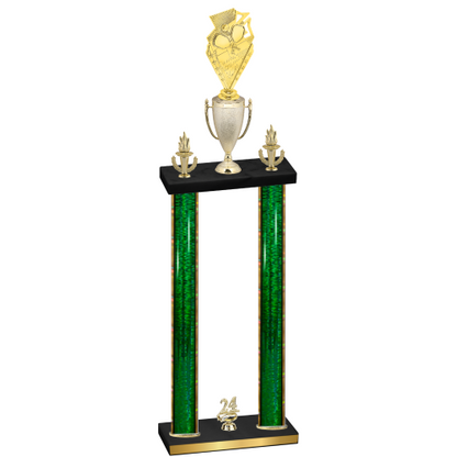 Double Green Glacier Year Pickleball Trophy