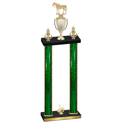 Double Green Glacier First Place Horses Trophy